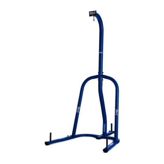 Single Station Heavy-Duty Punching Bag Stand, Powder-Coated Steel, 100 Lb Capacity, Blue